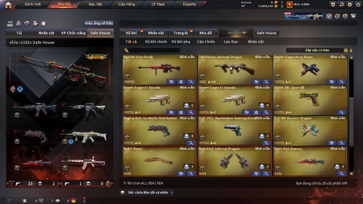 shop acc cf uy tin gia re